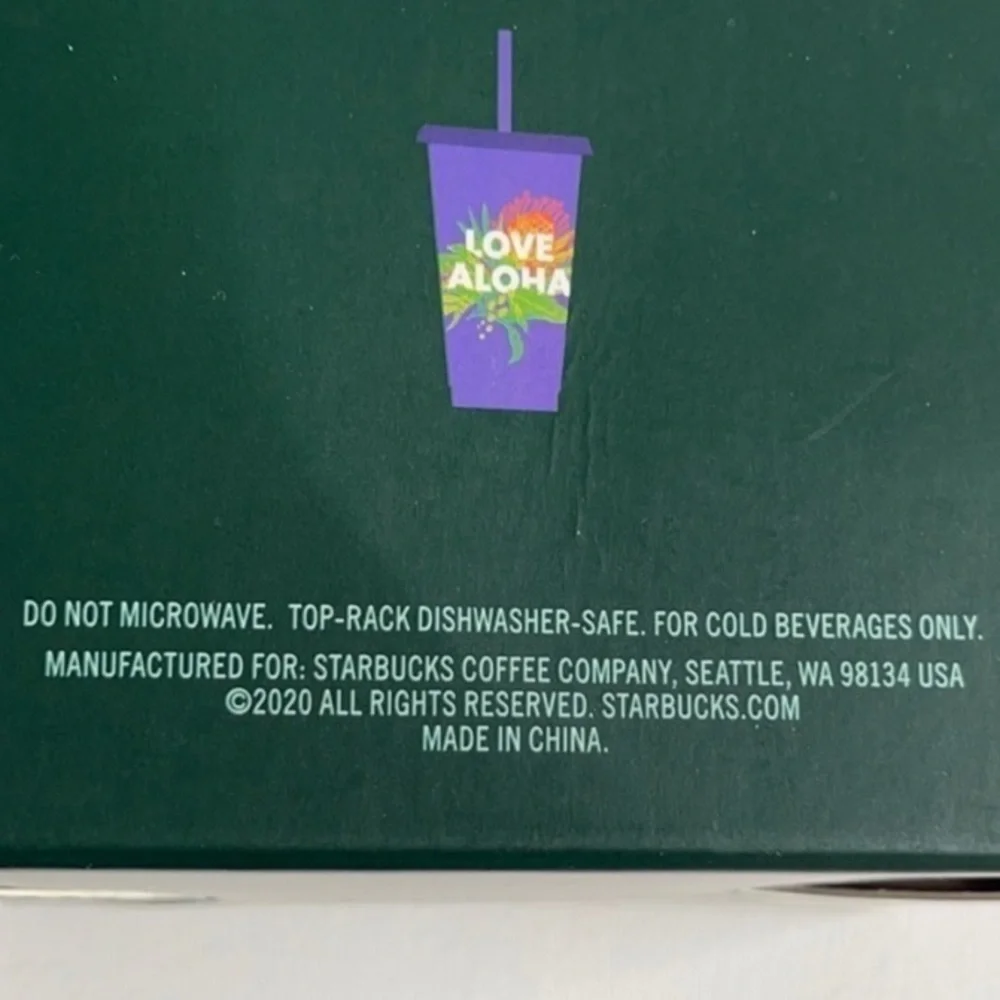 Starbucks Hot Sun Cold Brew Limited Edition Hawaii Reusable Cup $5 ADD ON ONLY!!